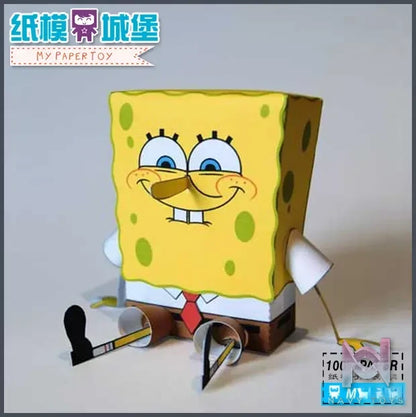 Qian Zhi Lu Studio – Bikini Bottom series 3D Paper Model DIY SpongeBob SquarePants