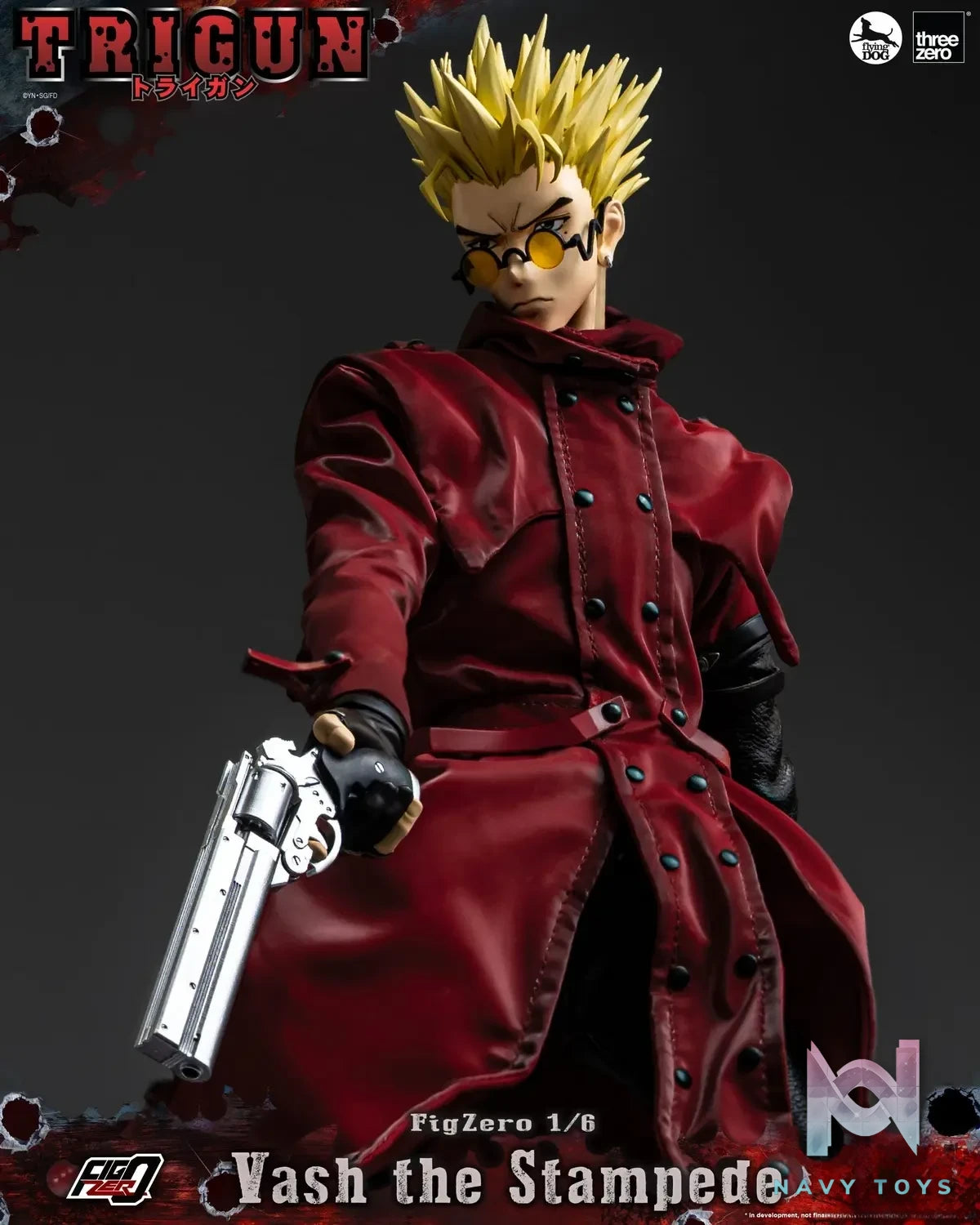 Threezero – TRIGUN FigZero 1/6 Vash the Stampede 3Z05880C0 (Licensed)