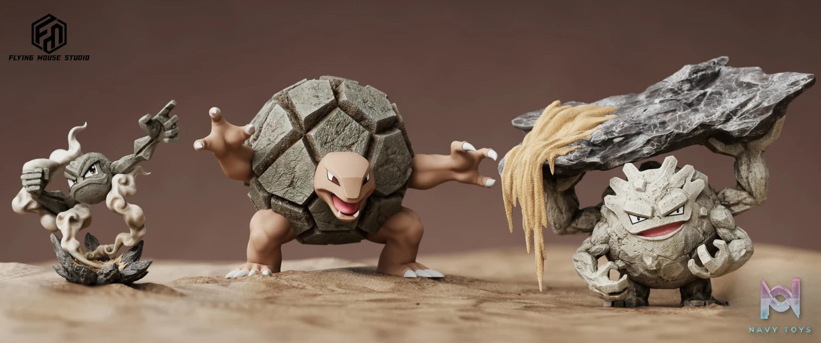 Flying Mouse Studio – Pokémon Geodude Evolution Set