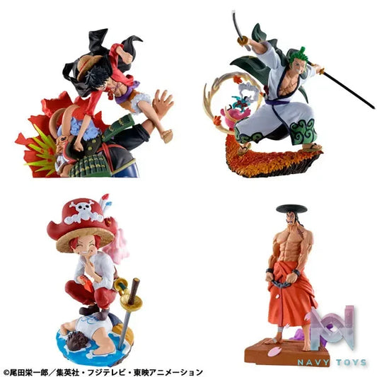 MegaHouse – Puchirama ONE PIECE LOGBOX RE BIRTH Wano Country Arc Vol.3 4Pack BOX (Licensed)