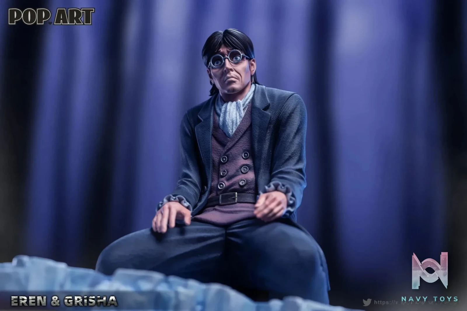 POP.ART Studio - Eren X Grisha Attack on Titan resin statue Navy Toys anime figure