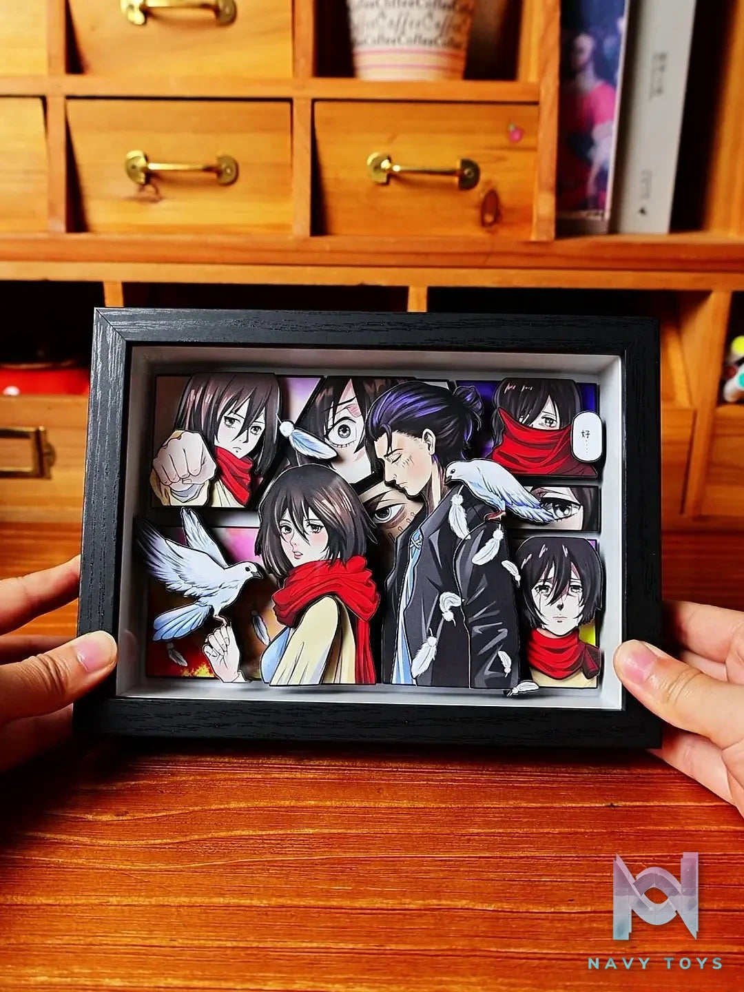 Yu Zhi Jiang Studio – Attack on Titan Multiple Characters 3D Decorative Painting Attack on Titan