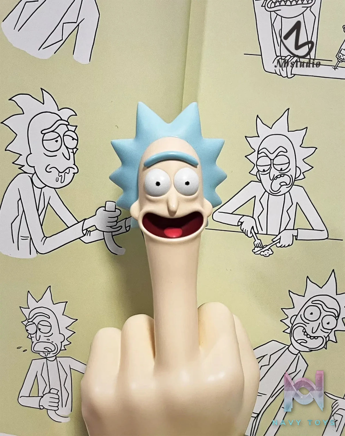 ND Studio – Rick and Morty Middle Finger Rick