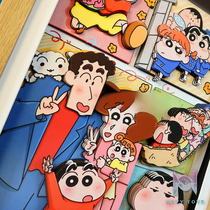 KALA HOME Studio – Crayon Shin-chan Multiple Characters #08 3D Decorative Painting Crayon Shin-chan