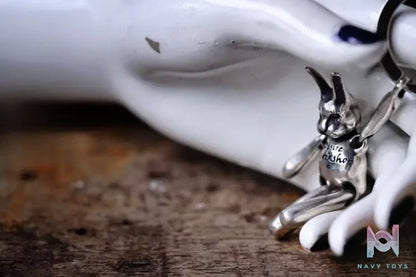 Raven Studio (silver jewelry) – Original Design “Desperate Rabbit” Pendant Original