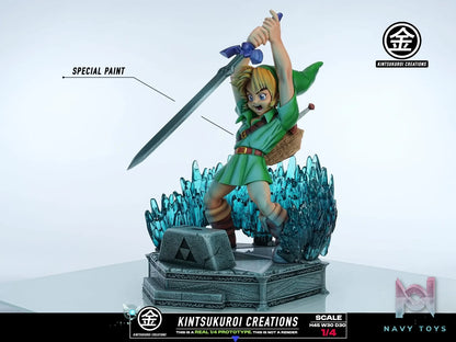 KINTSUKUROI CREATIONS Studio – The Legend of Zelda YOUNG LINK PULLING MASTER SWORD
