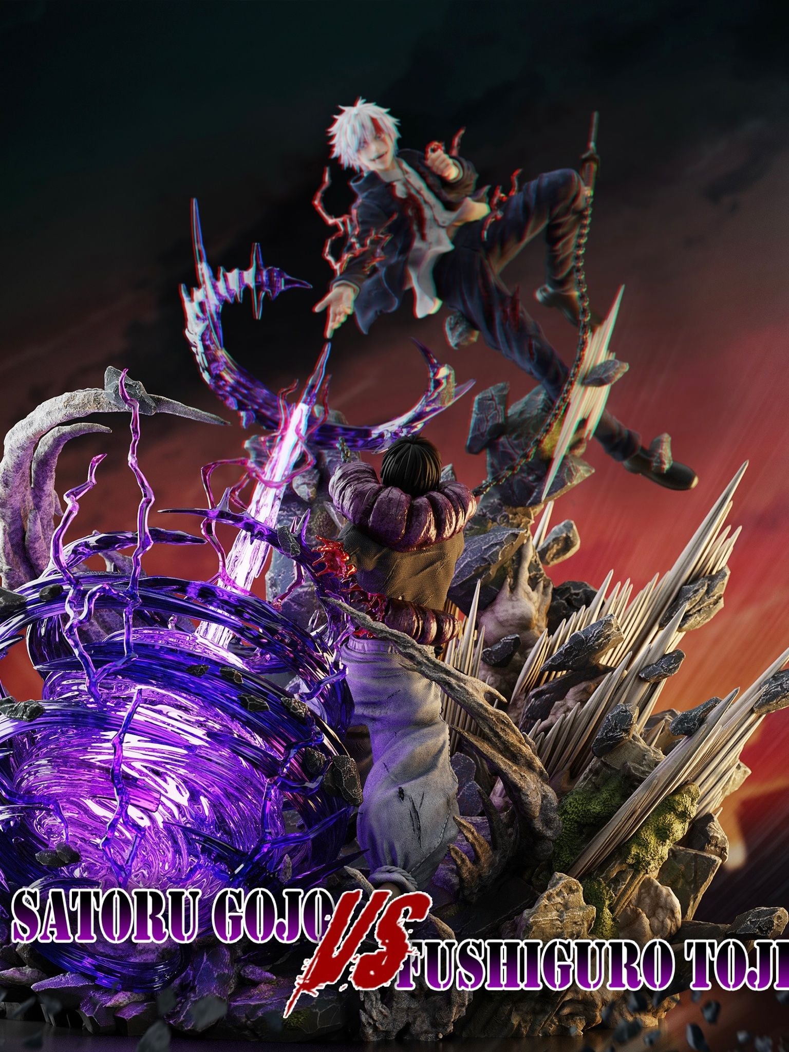 Gojo Satoru vs Toji Fushigiro - Jujutsu Kaisen - Niren Studio resin statue Niren Studio anime figure