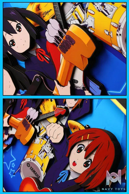 Yu Zhi Jiang Studio – K-ON! Multiple Characters Series #2 3D Decorative Painting K-ON!