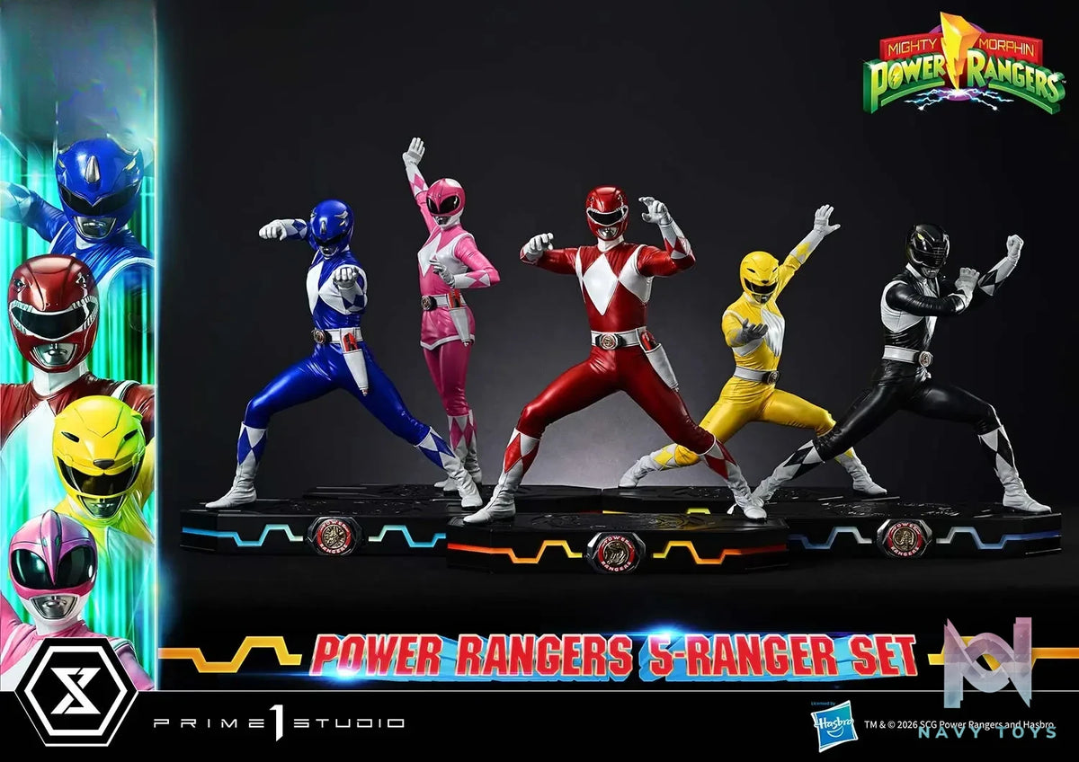 Prime 1 Studio – Premium Masterline Mighty Morphin Power Rangers Power Rangers 5-Ranger Set PMPWR-01 PMPWR-01DX PMPWR-01DXS (Licensed)