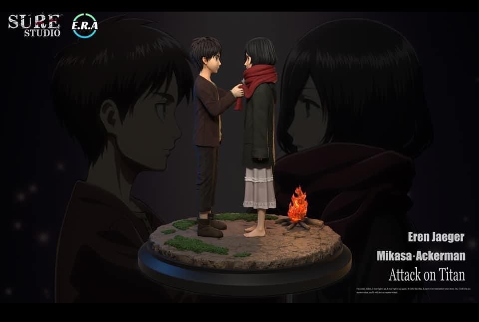 Eren & Mikasa - Attack On Titan - Era Studio resin statue ERA Studio anime figure