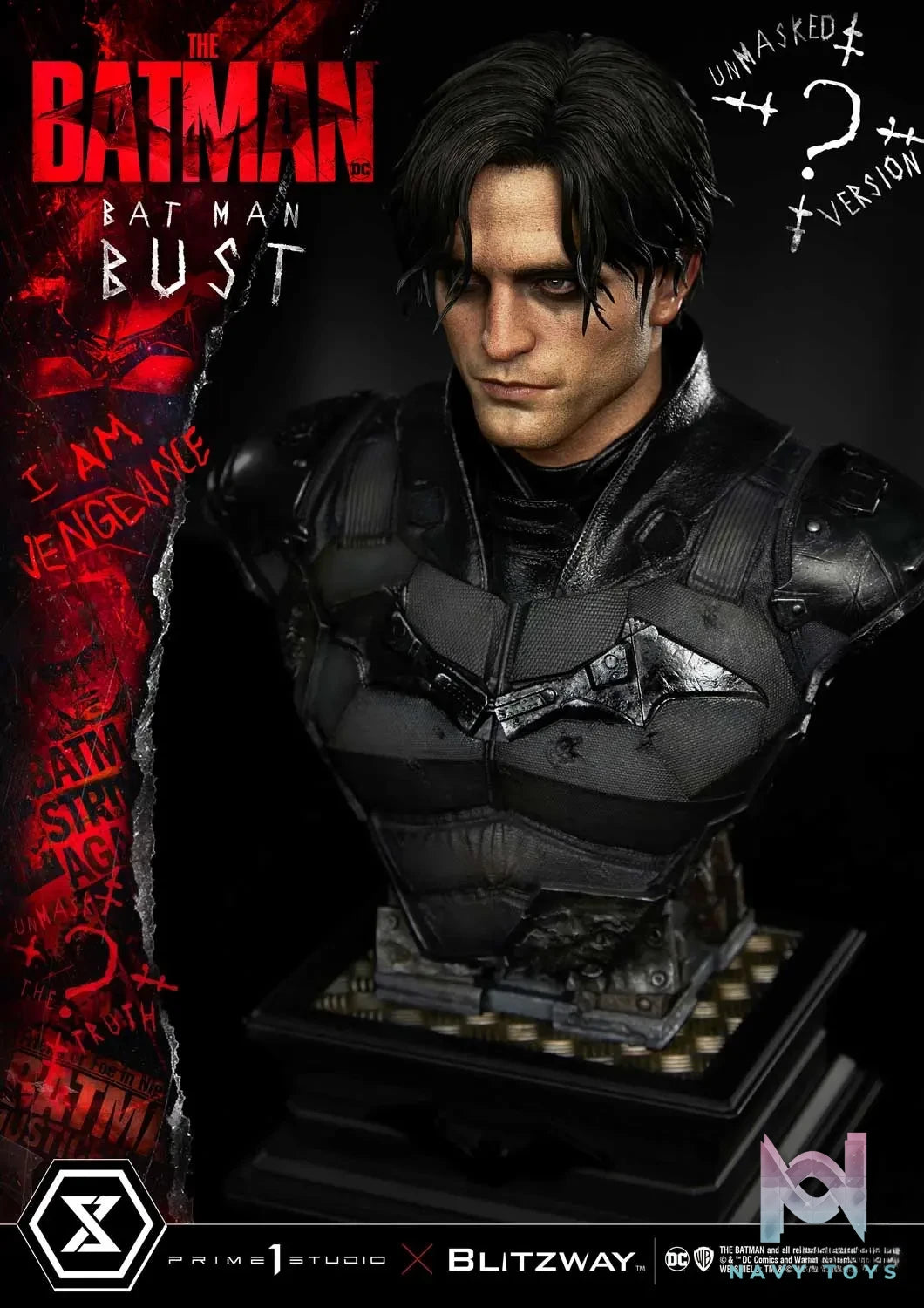 Prime 1 Studio – Premium Bust The Batman (Film) The Batman PBDC-09 PBDC-10 (Licensed)