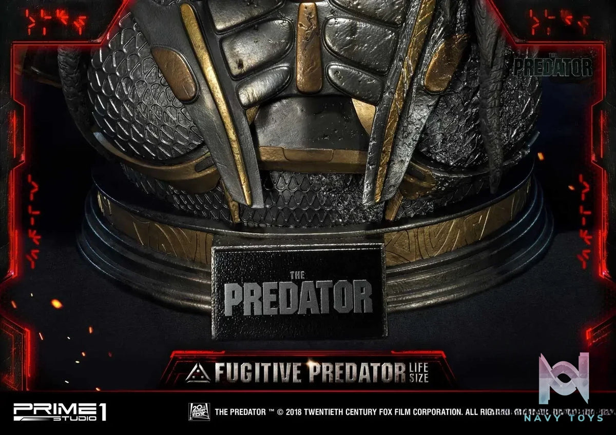 Prime 1 Studio – Life Size Bust The Predator (Film) Fugitive Predator LSTPR-01 LSTPR-01DX (Licensed)