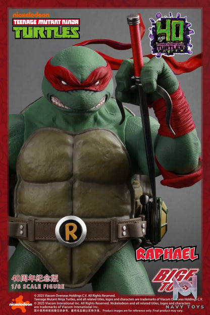 BIGFTOYS – BIGF-002 TNMT Raphael 40th Anniversary Edition 1/6 Scale Action Figure (Licensed)