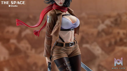 Mikasa Ackerman resin statue The Space Studio anime figure