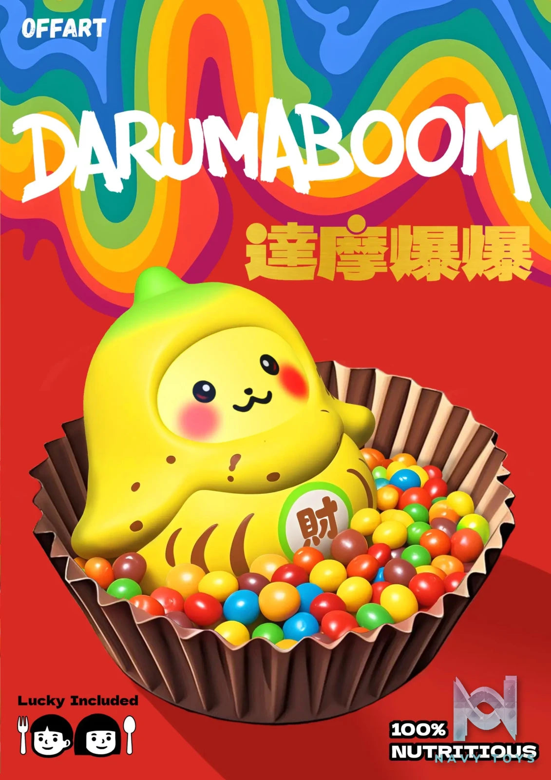 OFFART – OFFART-DARUMA BOOM Banana Fortune & Lucky Fortune Figurine (Licensed)
