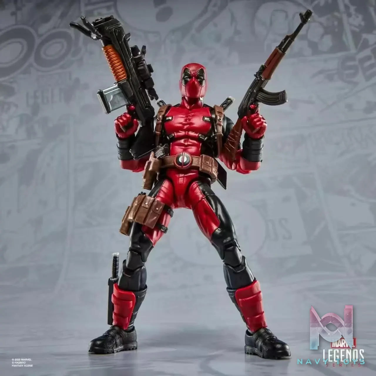 Hasbro Studio – 1/12 Marvel Legends Series Fully Loaded Comic Version Deadpool (Licensed)