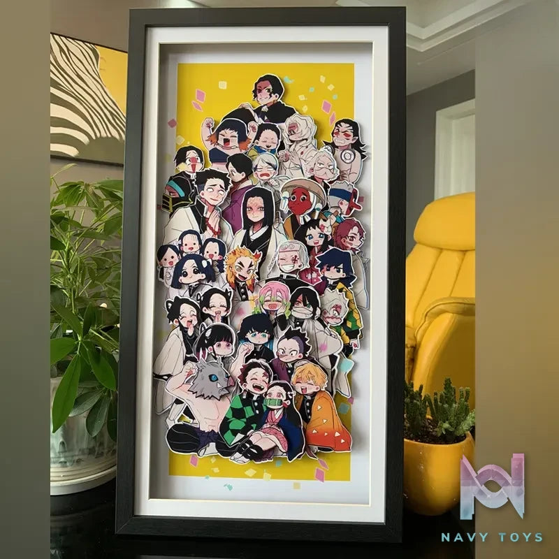 KALA HOME Studio – Demon Slayer Multiple Characters #04 3D Decorative Painting Demon Slayer