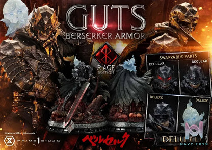Ultimate Premium Masterline Berserk Guts, Berserker Armor Rage Edition UPMBR-18 UPMBR-18DX(Licensed) - Prime 1 Studio resin statue Navy Toys anime figure