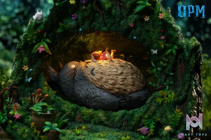 OPM Studio – Miyazaki Desktop Series 013 Totoro in the Tree Hole My Neighbor Totoro