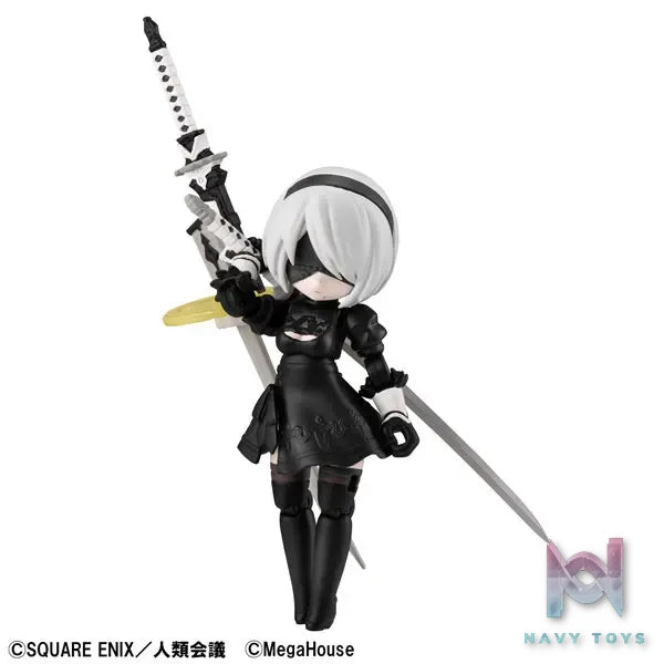 MegaHouse Studio – Desktop Army NieR:Automata Ver1.1a Collab 2B Posable Figure (Licensed)