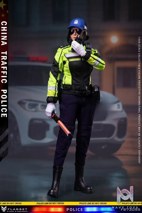 FLAGSET – 1/6 Chinese Traffic Police Force Female Officer Action Figure FS73055 (Licensed)