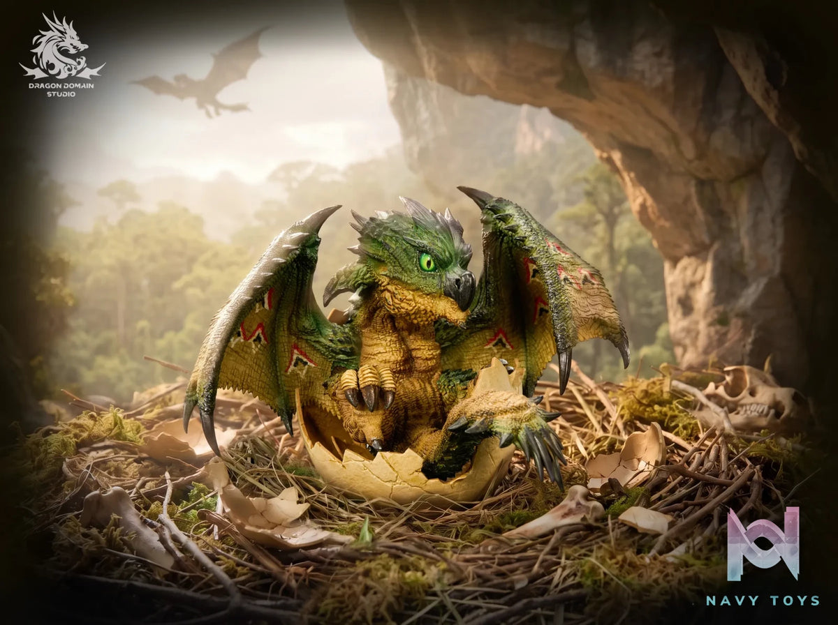 Dragon Realm Studio – Newborn Egg Series Rathalos X Rathian Family Set Monster Hunter