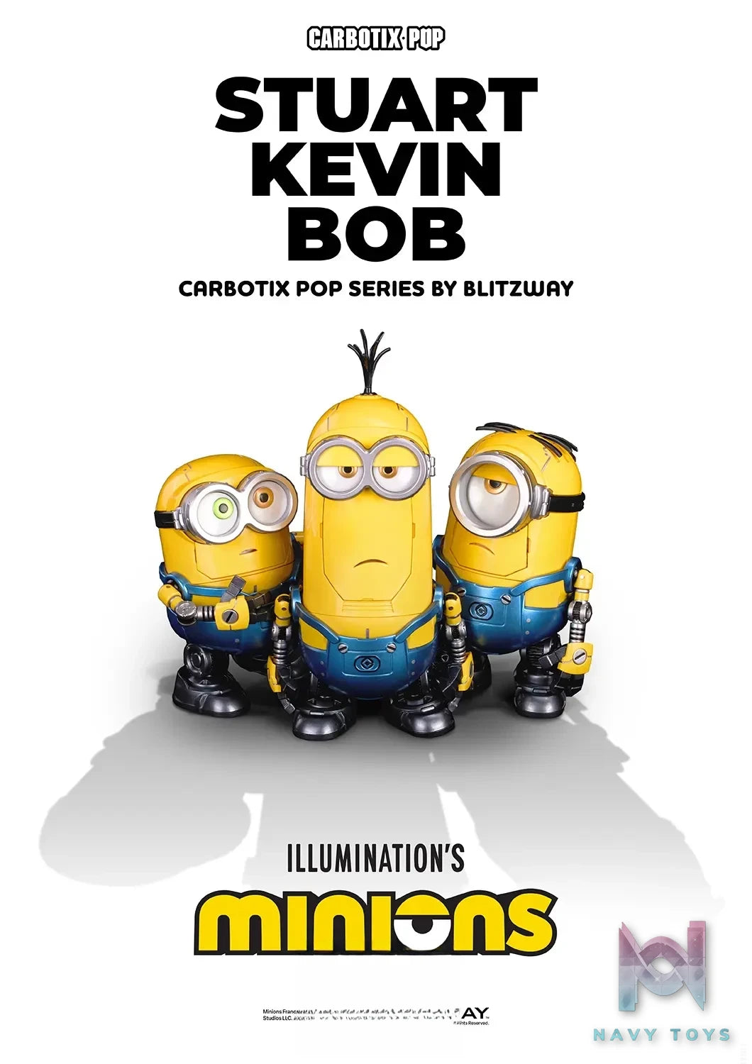 BLITZWAY – Carbotix Pop Minions BW-CA-11401 BW-CA-11402 BW-CA-11403 BW-CA-11404 (Licensed)