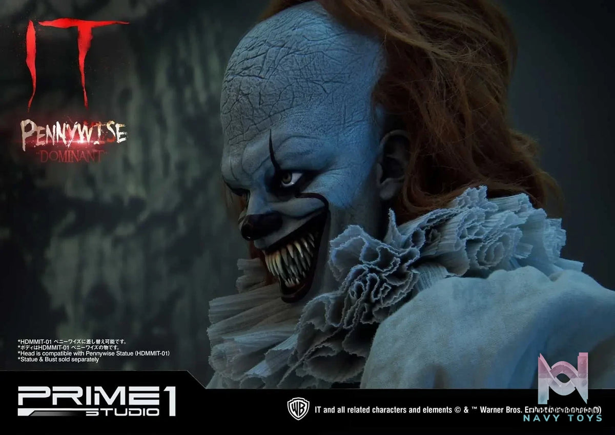 Prime 1 Studio – High Definition Bust IT (Film) Pennywise Head HDBIT-01 HDBIT-02 HDBIT-03 HDBIT-ALL (Licensed)