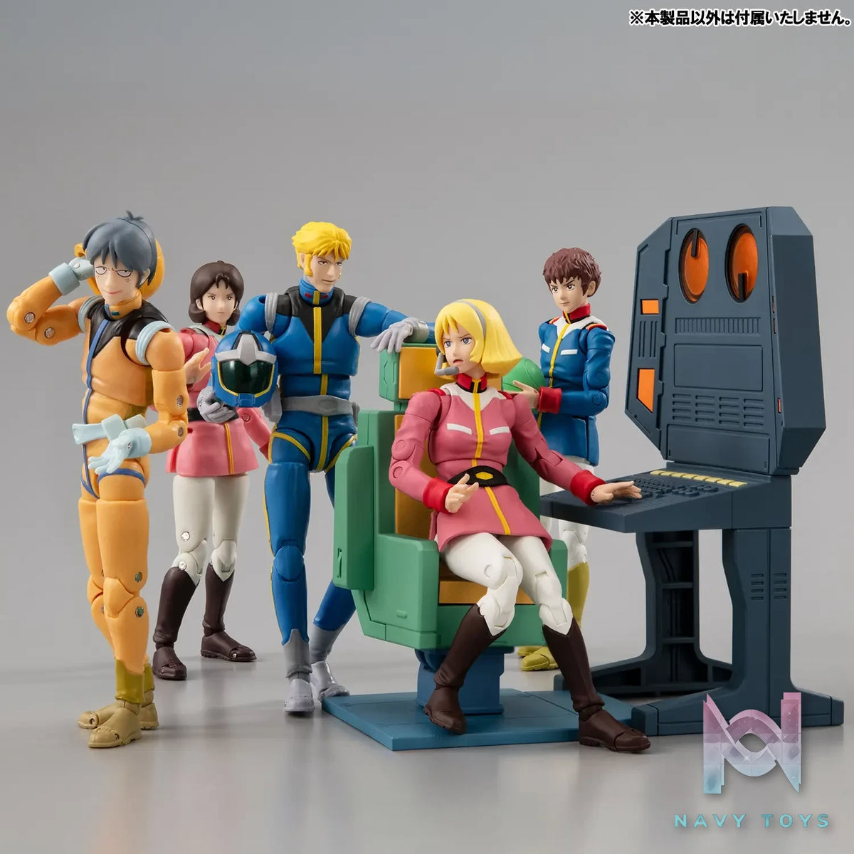 Megahouse – G.M.G. COLLECTION EX Mobile Suit Gundam White Base Bridge Communications Officer Desk Set (Licensed)