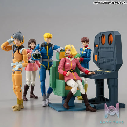 Megahouse – G.M.G. COLLECTION EX Mobile Suit Gundam White Base Bridge Communications Officer Desk Set (Licensed)