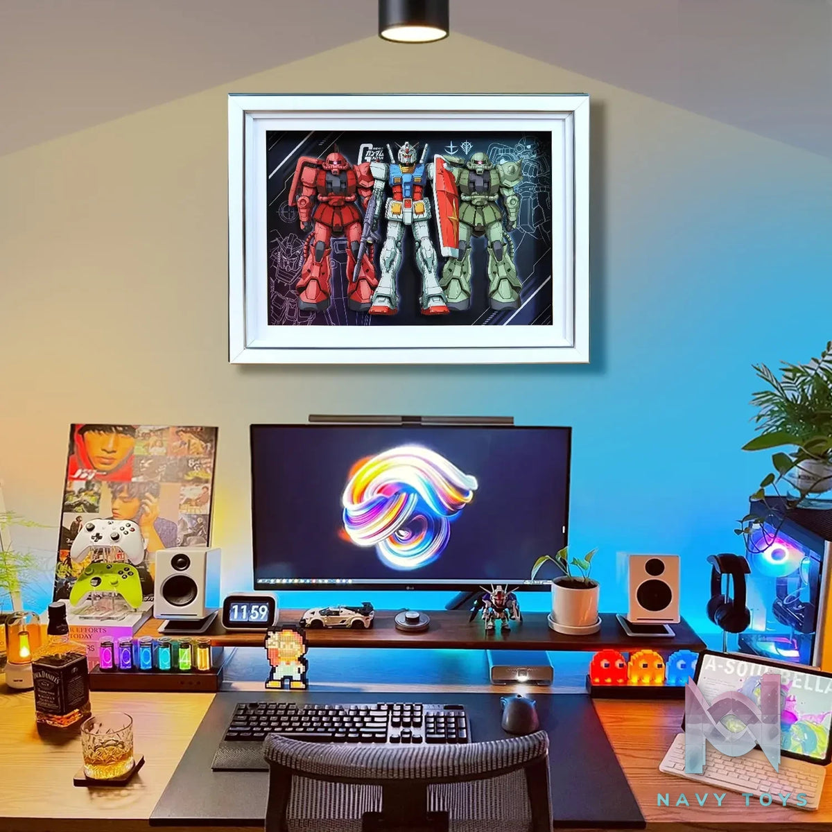 KALA HOME Studio – Gundam Multiple Characters #03 3D Decorative Painting Gundam