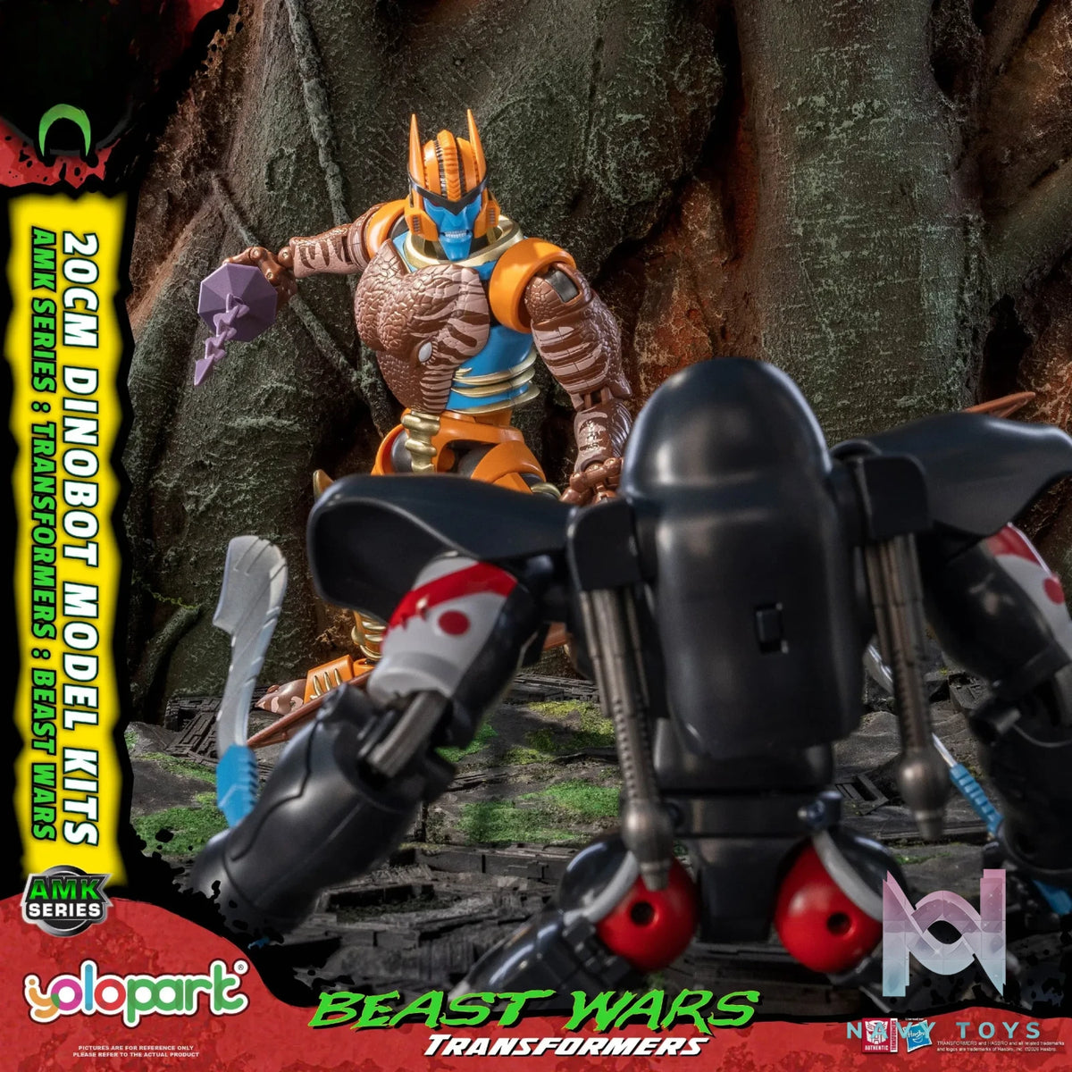 Yolopark – AMK Series Transformers: Beast Wars Dinobot X Optimus Primal (Licensed)