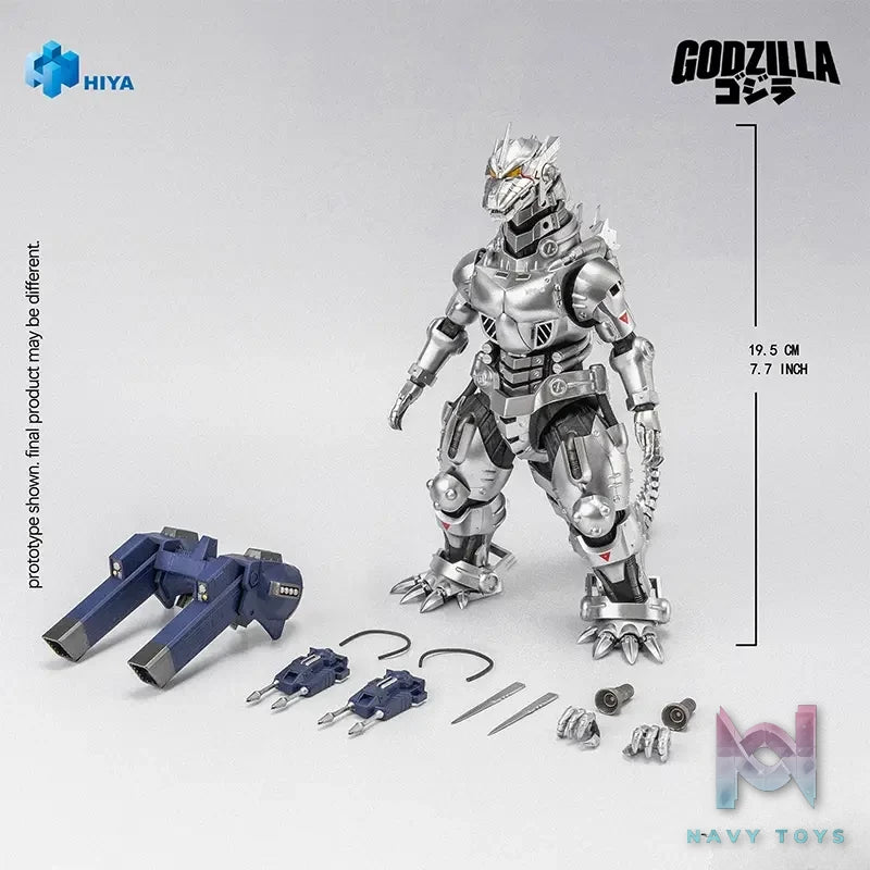 Hiya Toys – EXQUISITE BASIC Godzilla vs. Mechagodzilla 2002 – Mechagodzilla MFS-3 Action Figure (Licensed)