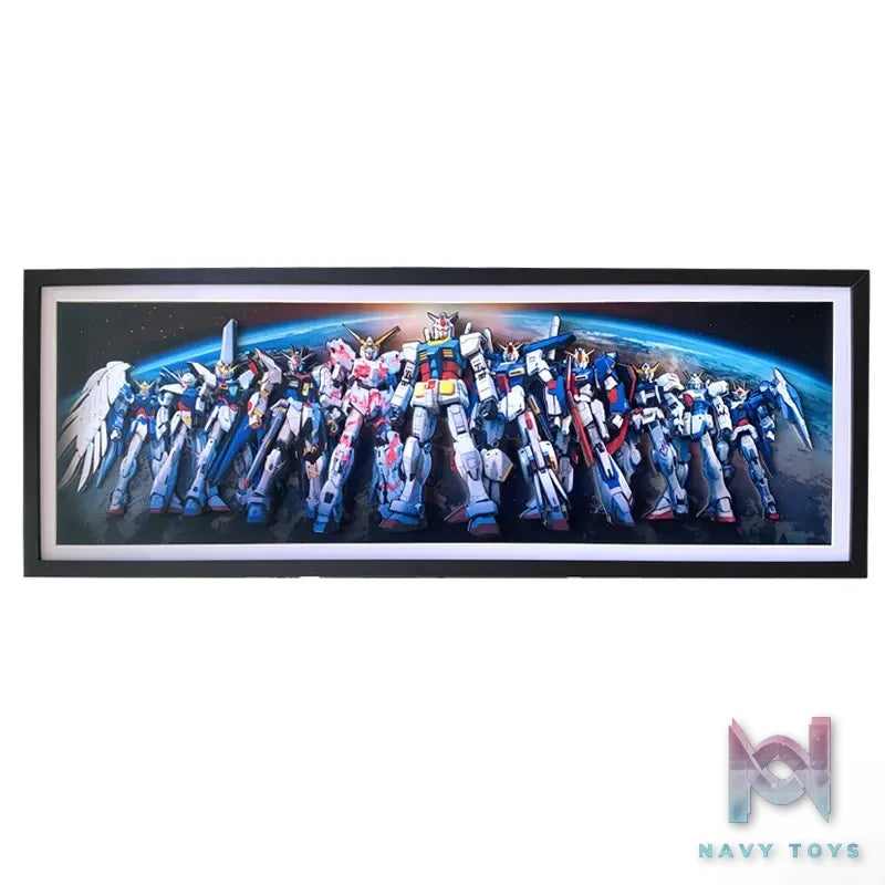 KALA HOME Studio – Gundam Multiple Characters 3D Decorative Painting Gundam