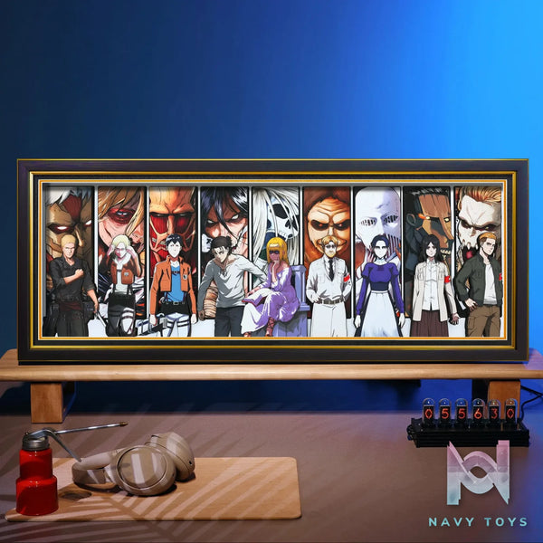 Yu Zhi Jiang Studio – Attack on Titan Multiple Characters Series #3 3D Decorative Painting Attack on Titan