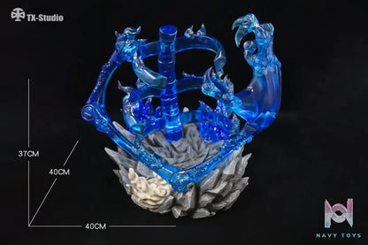 TX Studio – Naruto Shippuden 1/6 Uchiha Madara & ********​***** Susanoo Skeleton Effect Transparent Display Stand XZDT-A Blue & XZDT-B Red