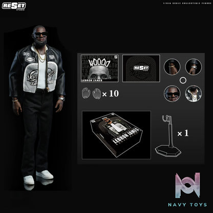 ReSet Studio – 1/6 Leather Jacket LeBron James Articulated Figure Limited Edition NBA