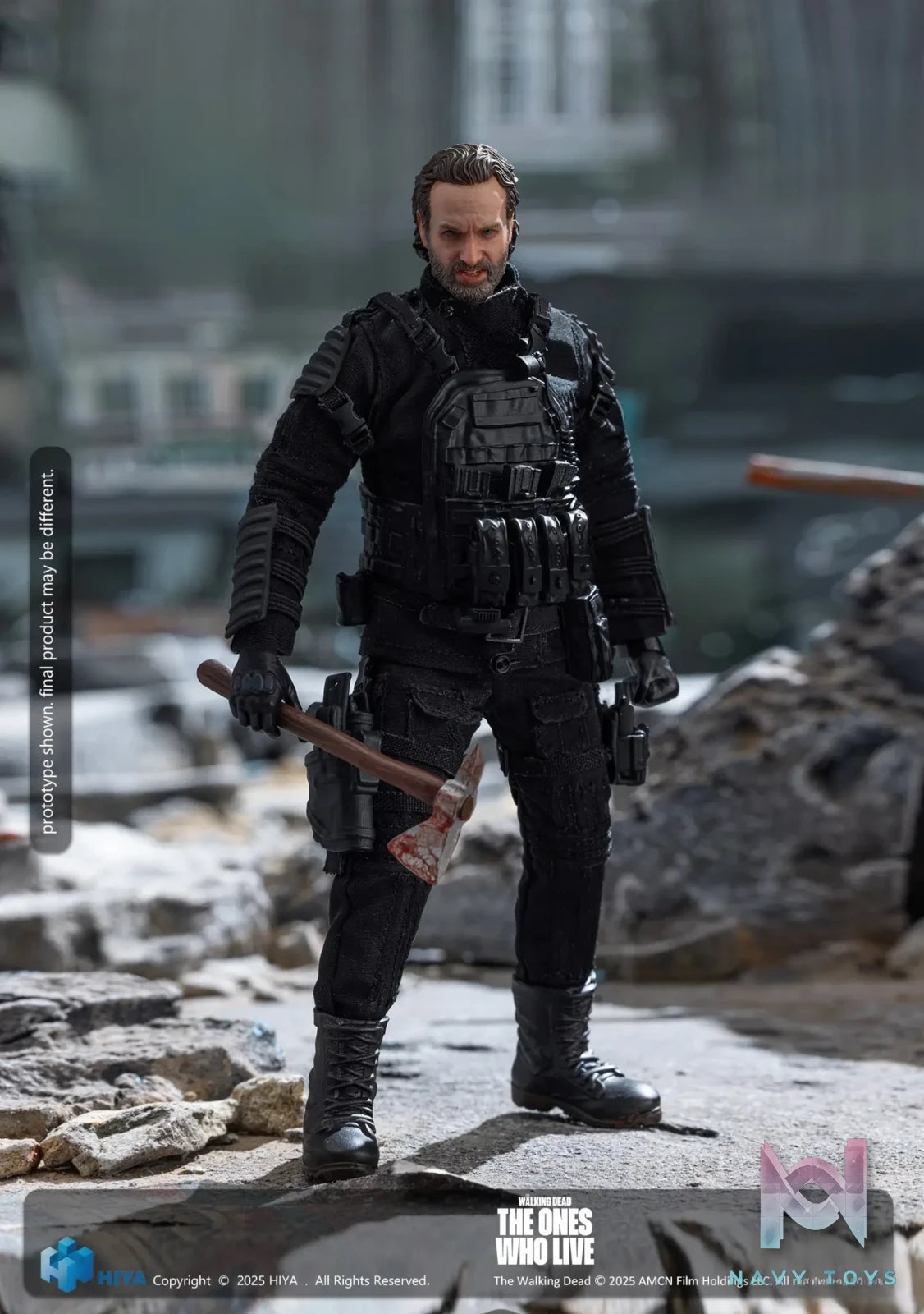 HIYA Toys – The Walking Dead Rick Action Figure ESW0318 (Licensed)