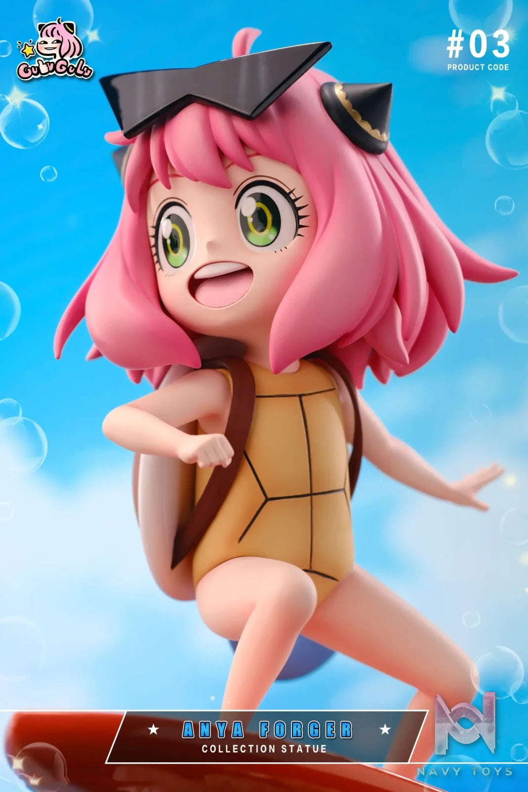 GULUGULU Studio – Spy x Family Pokemon Series Anya Forger COS Squirtle