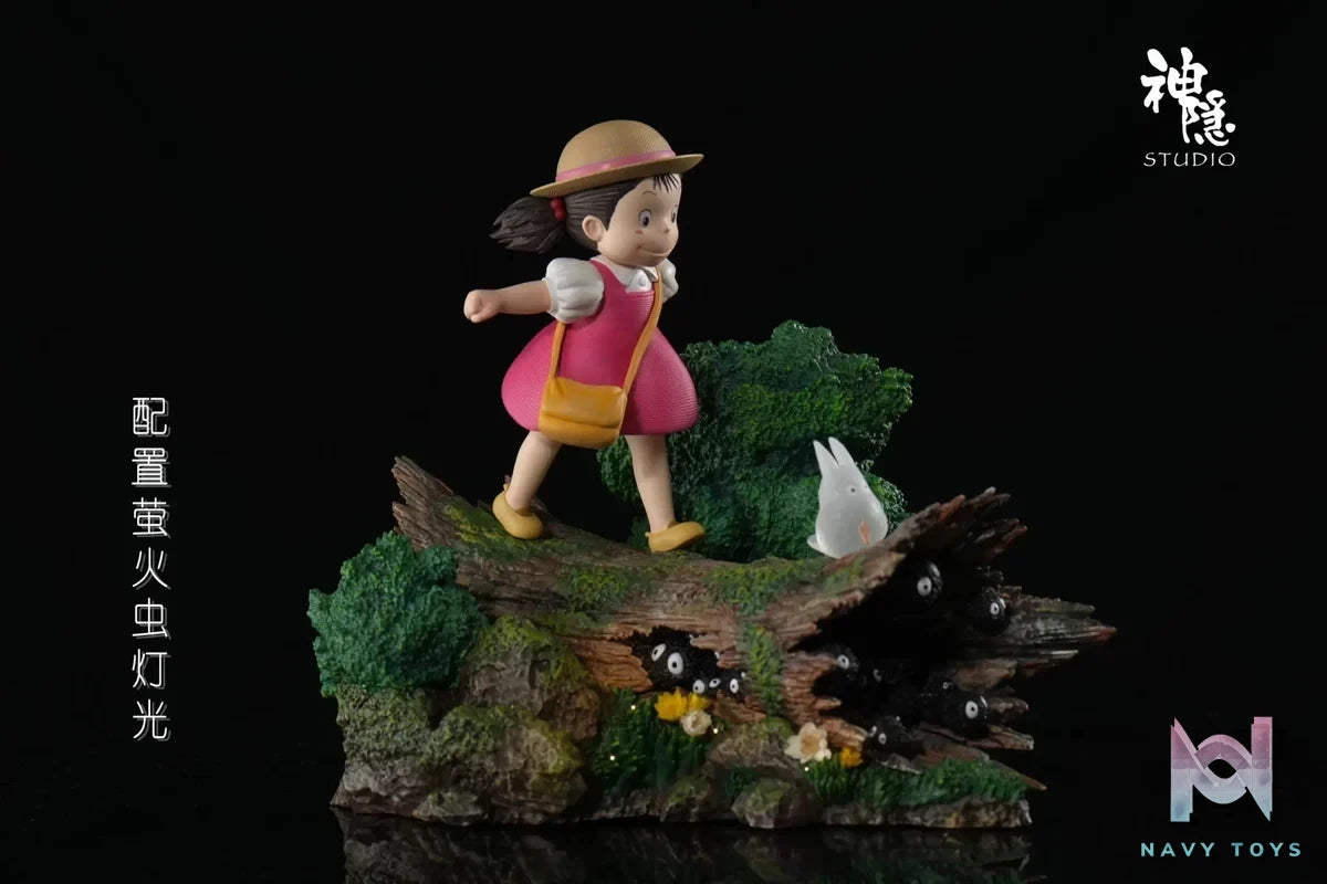 Shen Yin Studio - My Neighbor Totoro Meet Series Wooden Stake Mei resin statue Navy Toys anime figure