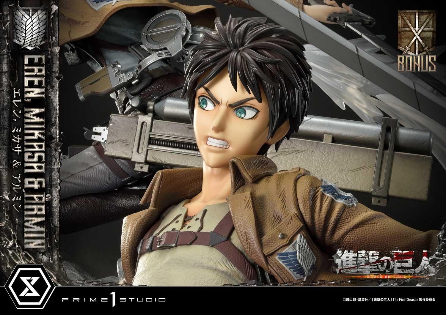 Eren, Mikasa & Armin - Attack on Titan - Prime 1 Studio (Normal) resin statue Prime 1 Studio anime figure
