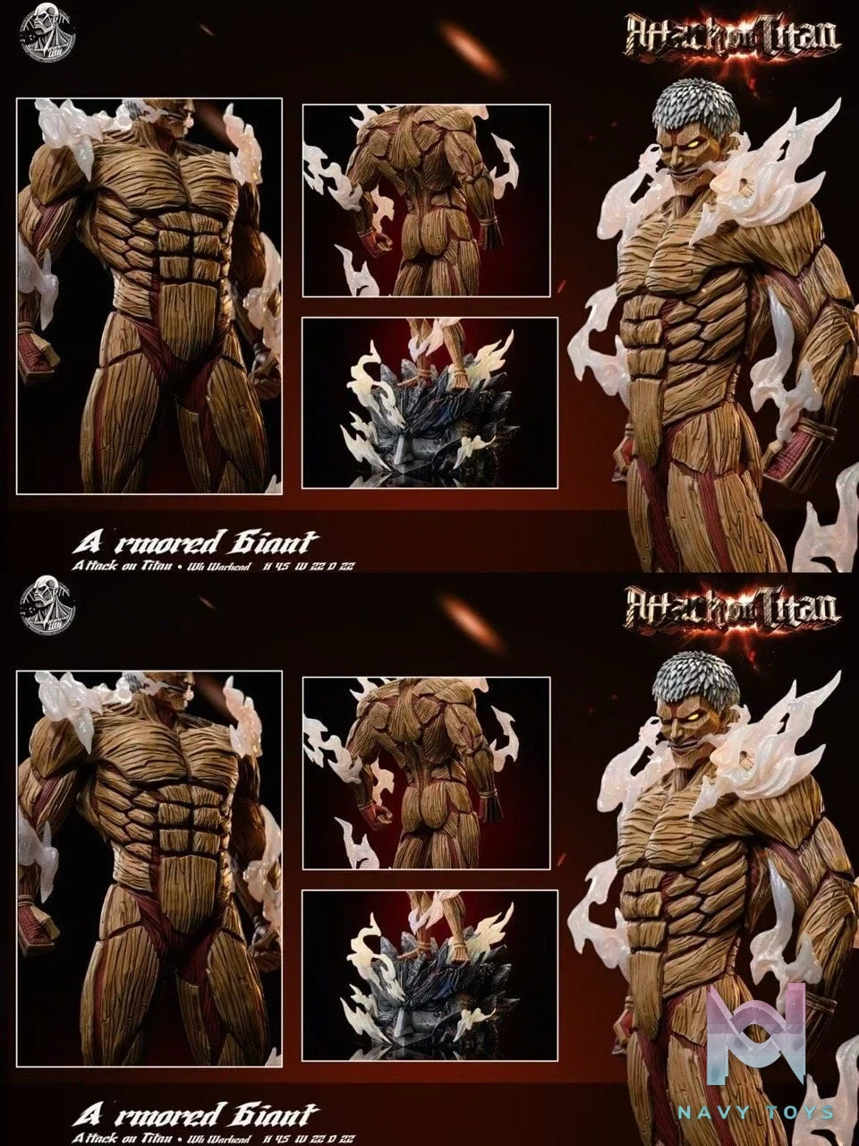 Armored Titan - Attack On Titan - Warhead Studio resin statue warhead studio anime figure