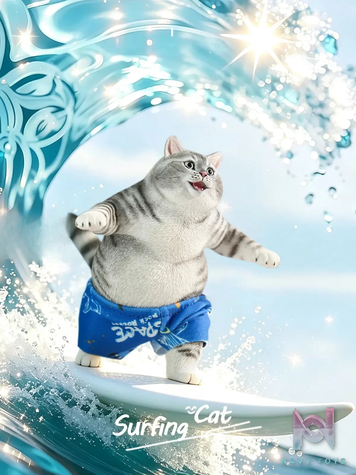 Double one x Lie Ji Studio – Surfer Cat D26072 (Licensed)