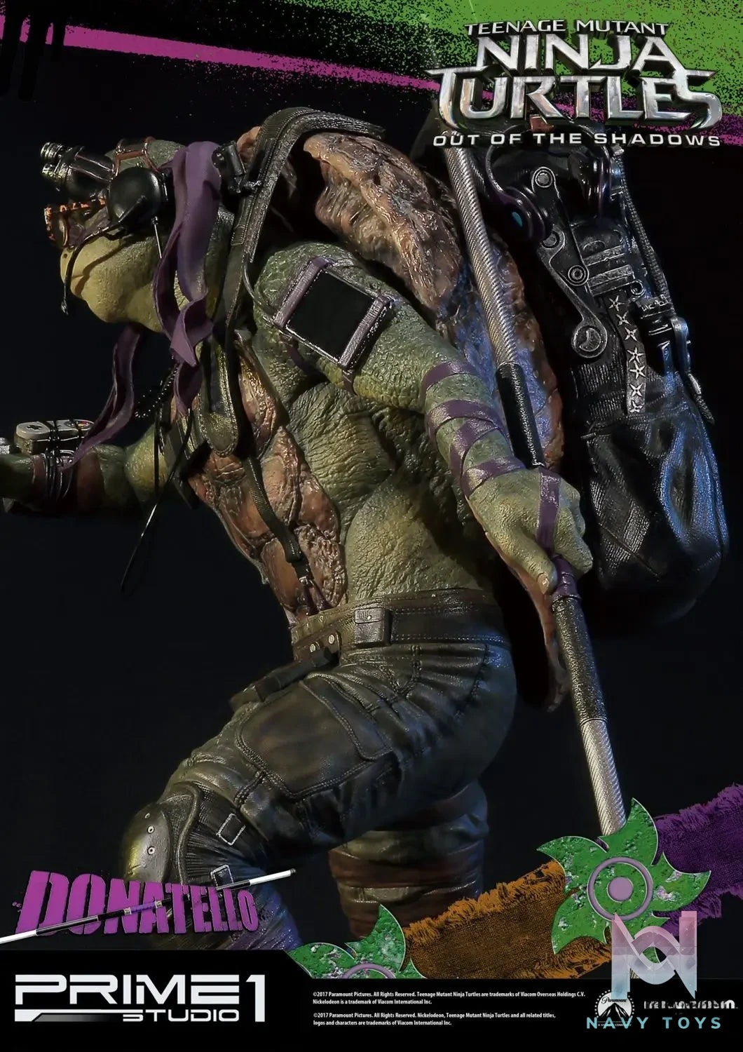 Prime 1 Studio – Premium Masterline Teenage Mutant Ninja Turtles: Out of the Shadows (Film) Donatello PMTMNT-05 (Licensed)