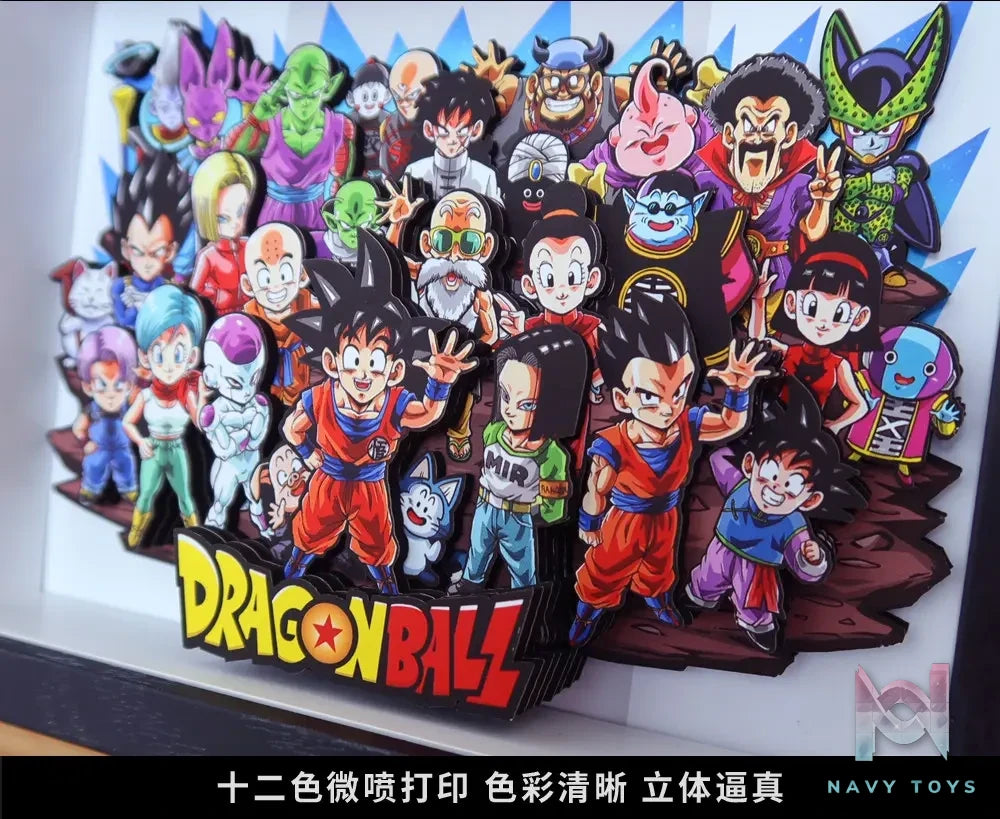 KALA HOME Studio – Dragon Ball Multiple Characters #10 3D Decorative Painting Dragon Ball
