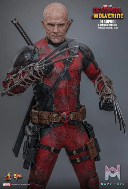 Hottoys – Marvel Deadpool & Wolverine Deadpool (Battling Version) MMS782 (Licensed)