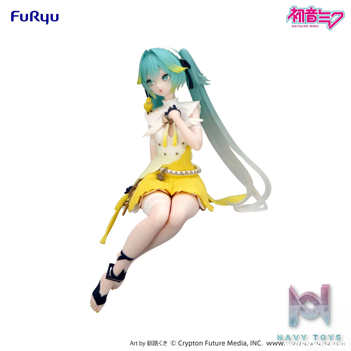FURYU – Hatsune Miku Noodle Stopper Figure Canary Bird (Licensed)