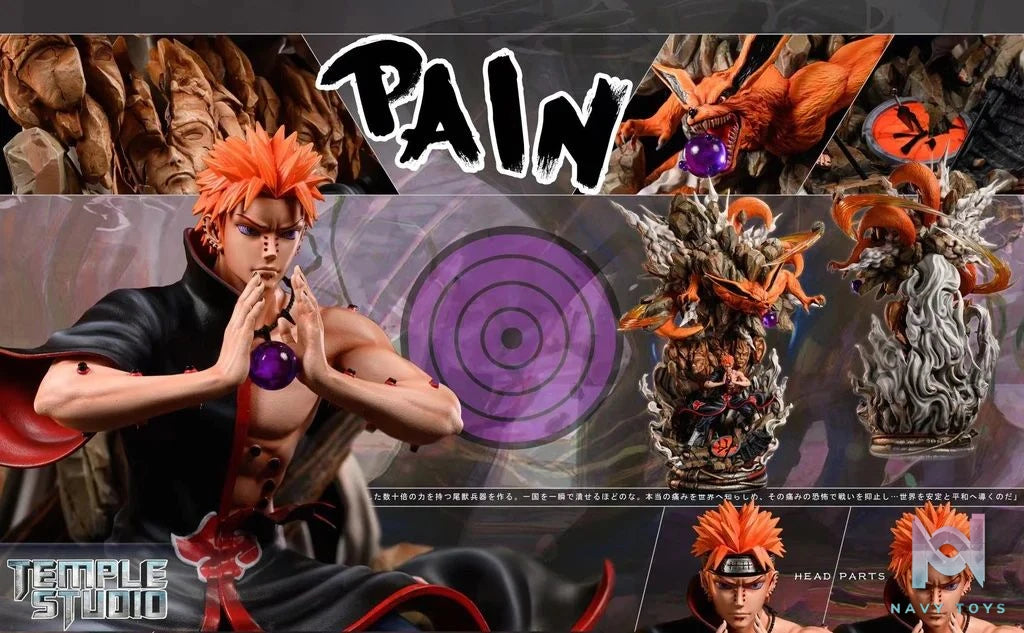 Pain Akatsuki & Kurama - Naruto - Temple Studio resin statue temple studio anime figure