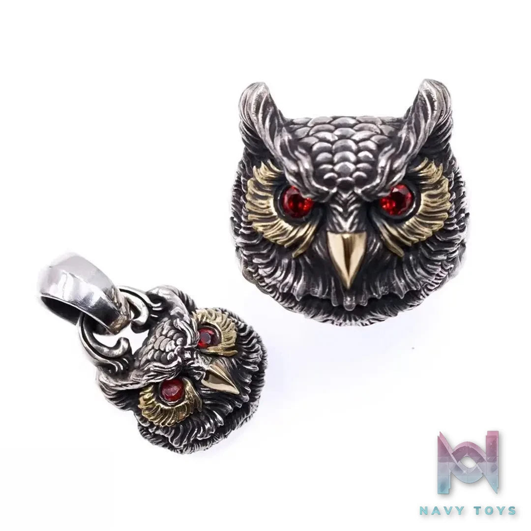 Raven Studio (silver jewelry) – Guardian Series Original Owl Ring Original