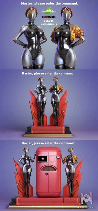 Green Leaf Studio – Atomic Heart – Twin Girl Robot & Refrigerator